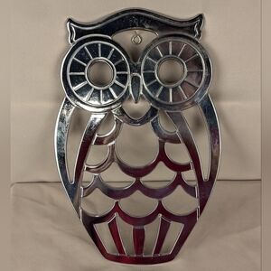 1960s Leonard Owl trivet or wall hanging made in Italy